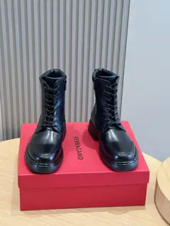 Celine Ferragamo Oversized Tongue Boots