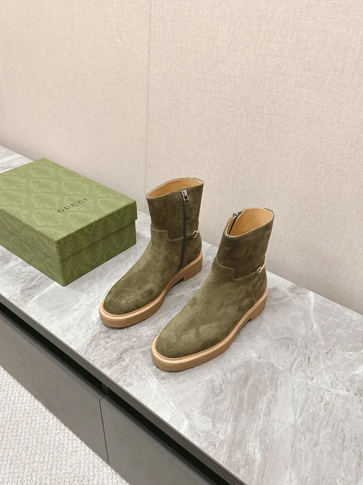 Gucci equestrian boots. I have to say that G is really cool this season