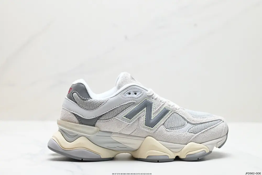 The New Balance 9060 shoe is inspired by the designer’s nostalgic memories of summer. The U9060GRY