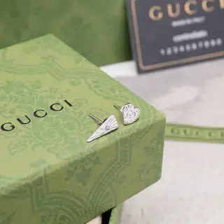 Gucci jewelry earrings asymmetrical icon diamond