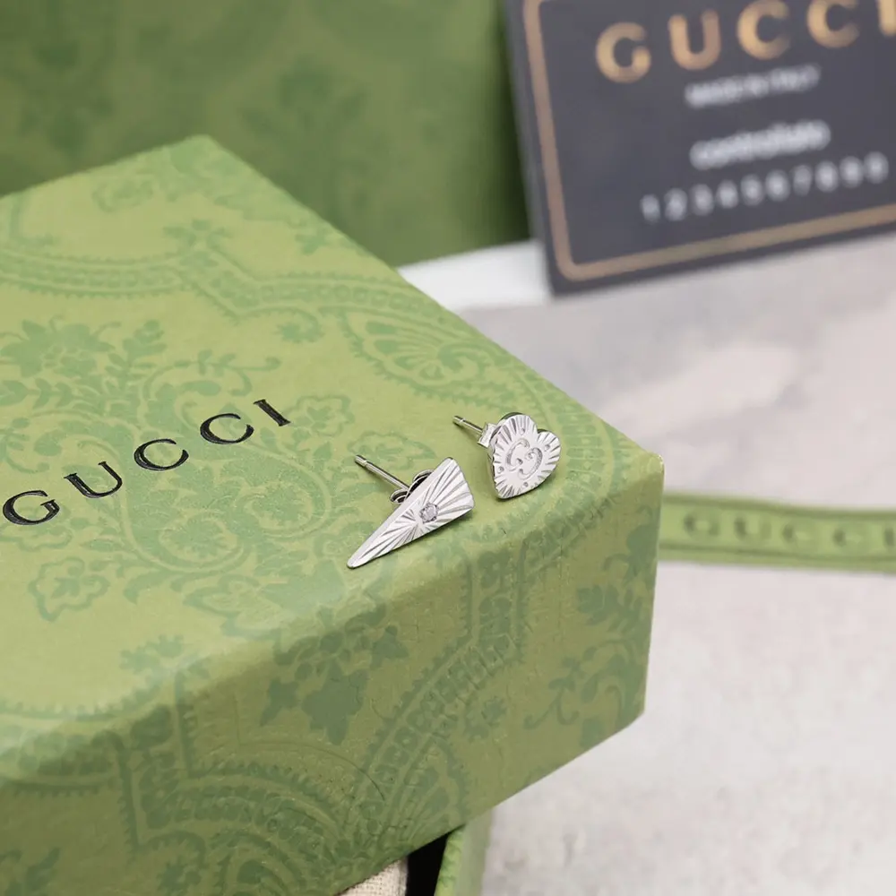 Gucci jewelry earrings asymmetrical icon diamond
