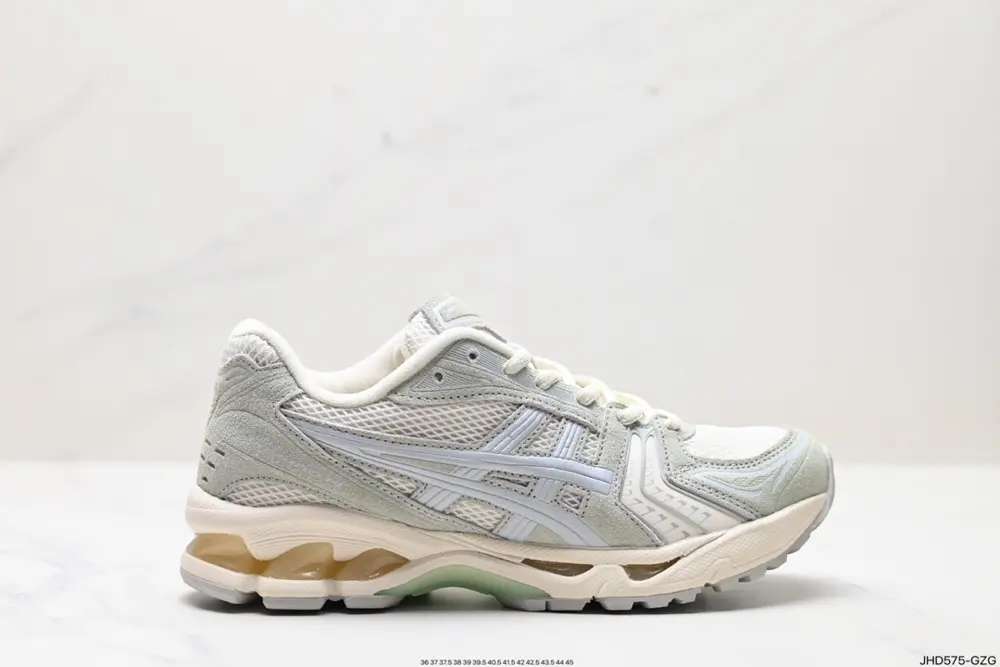 ASICS breathable mesh upper with some synthetic leather material uses the new AHAR+ rubber 1201A161-200