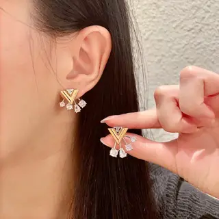 Louis Vuitton earrings Classic monogram earrings