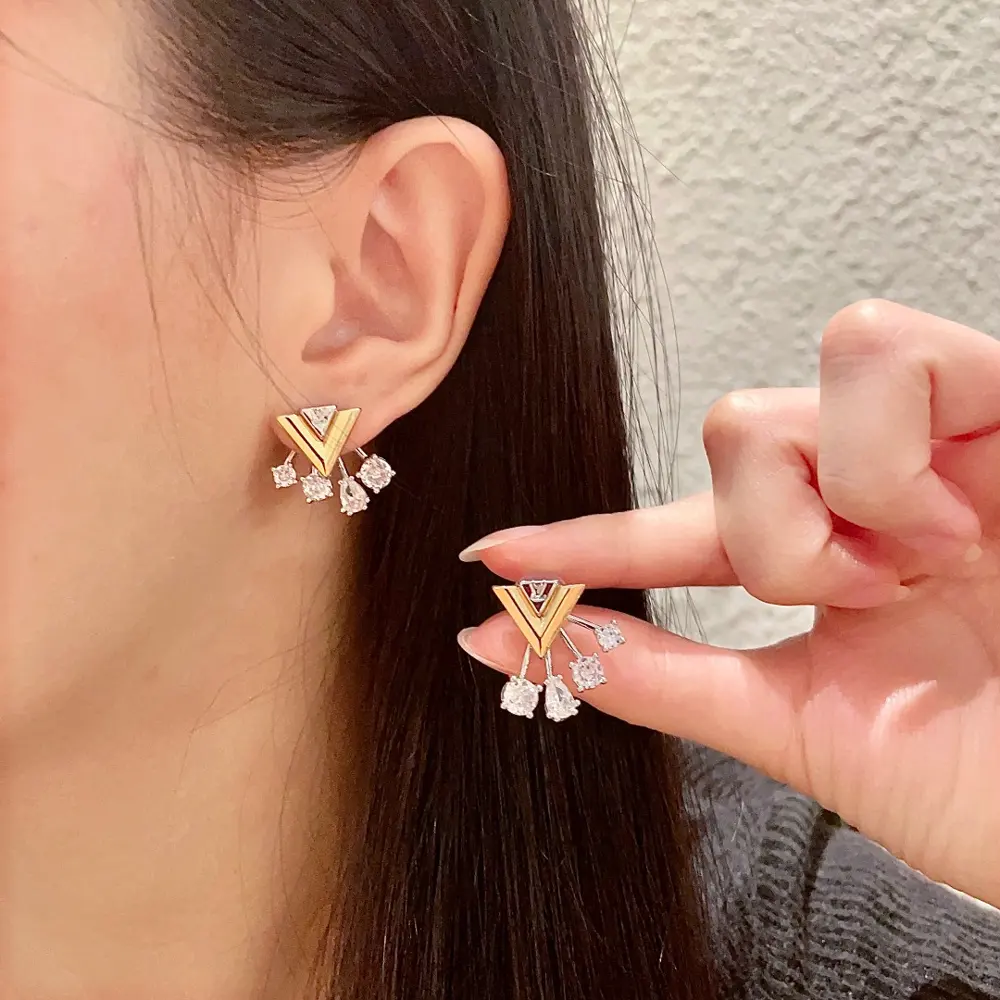 Louis Vuitton earrings Classic monogram earrings
