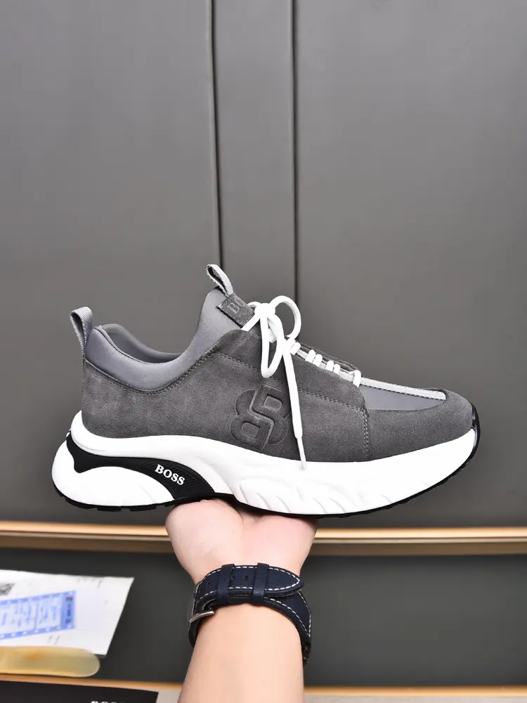 BOSS men’s casual sports shoes. The upper