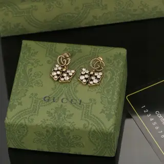Gucci Double G Bow Earrings