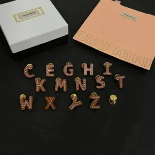 miumiu cowhide earrings