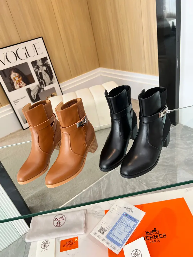 H 2024 Autumn and Winter New HERMES Classic Boots Naturally have unique craftsmanship and