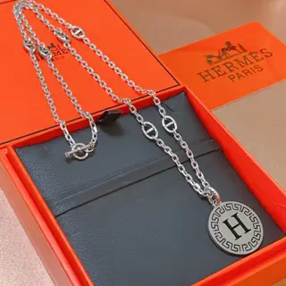 HERMES Necklace Pig Nose Necklace Series Jewelry Imported Customization. High-end Chain