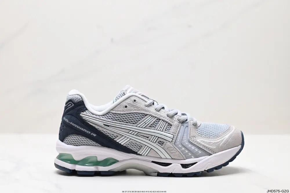 ASICS breathable mesh upper with some synthetic leather material uses the new AHAR+ rubber 1201A161-200