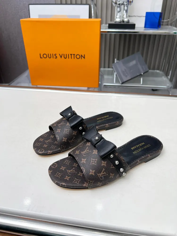 Louis Vuitton x Takashi Murakami re-edition series of slippers