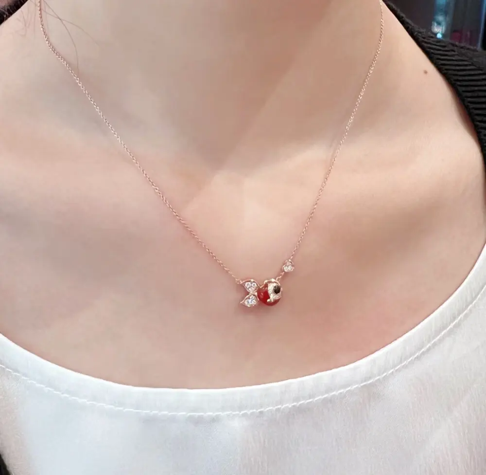 Qeelin Kirin Goldfish Necklace The goldfish body