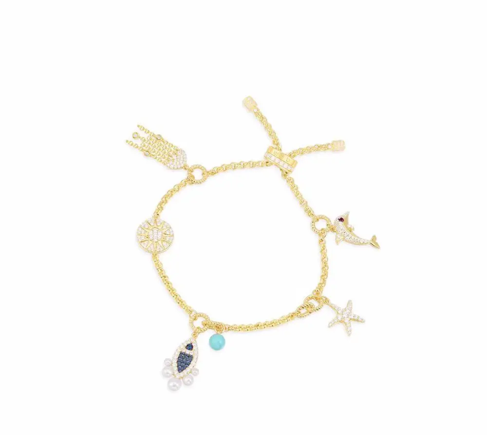 Apm monaco multi-accessory sun dolphin bracelet