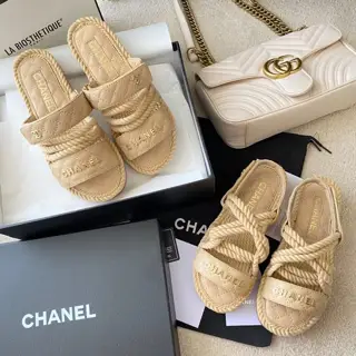 Chanel slippers are the best version on the market. This is the first time I have seen