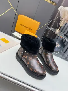 Louis Vuitton high-mercer suede cowhide