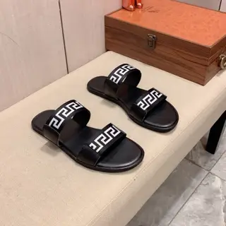 Versace slippers imported original selected leather