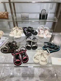 Dior D-Wave sandals are a new addition to the Fall 2024 ready-to-wear collection