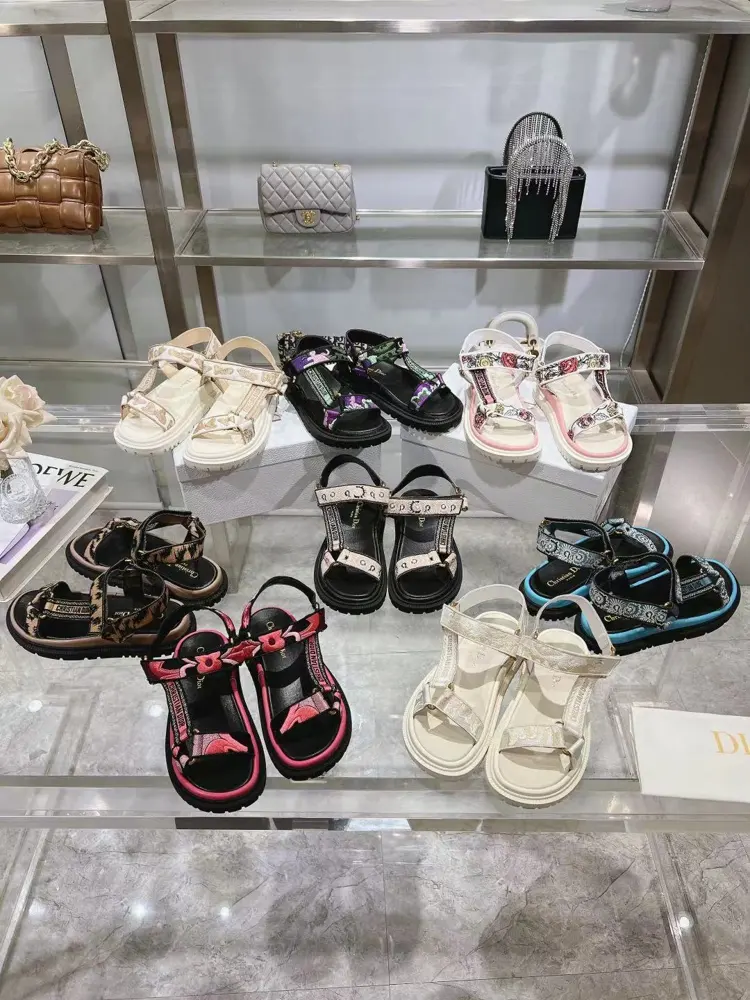 Dior D-Wave sandals are a new addition to the Fall 2024 ready-to-wear collection