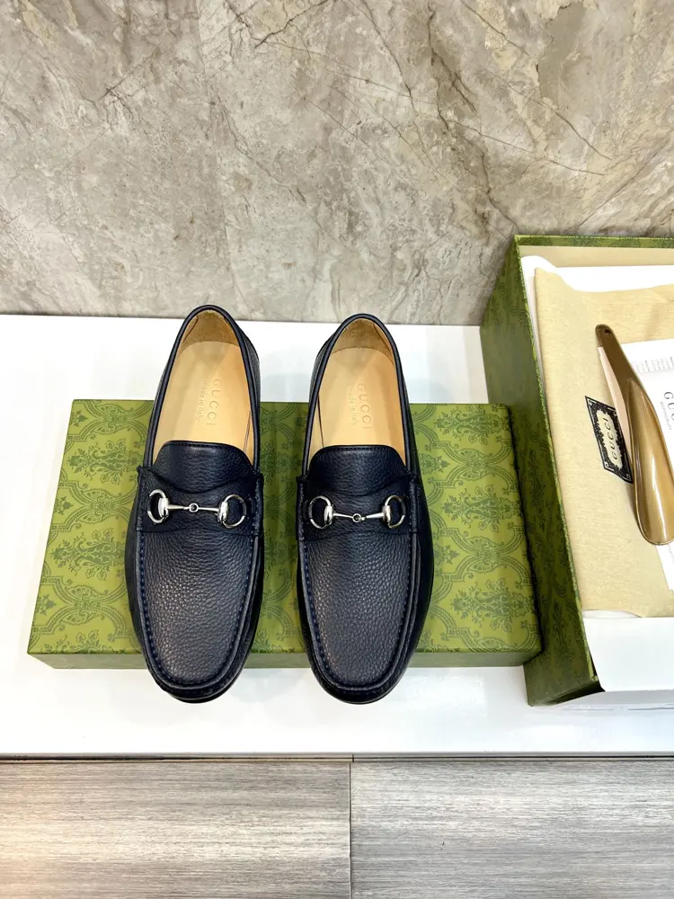 Gucci men’s fashion casual leather shoes