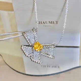 Chaumet Wave Honeycomb Necklace