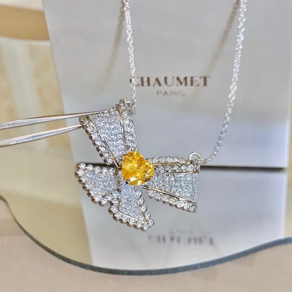 Chaumet Wave Honeycomb Necklace