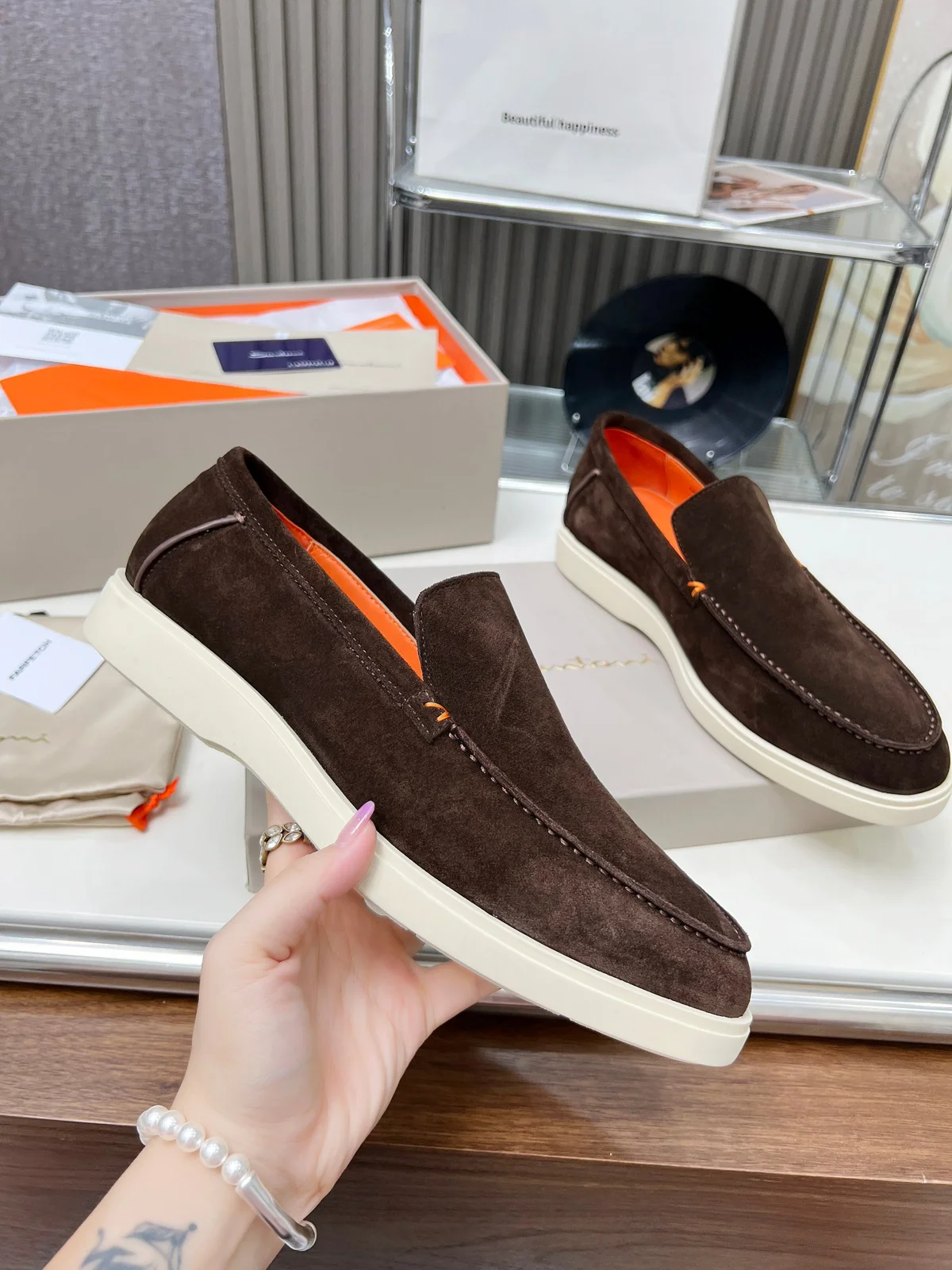 Santoni four seasons classic loafers