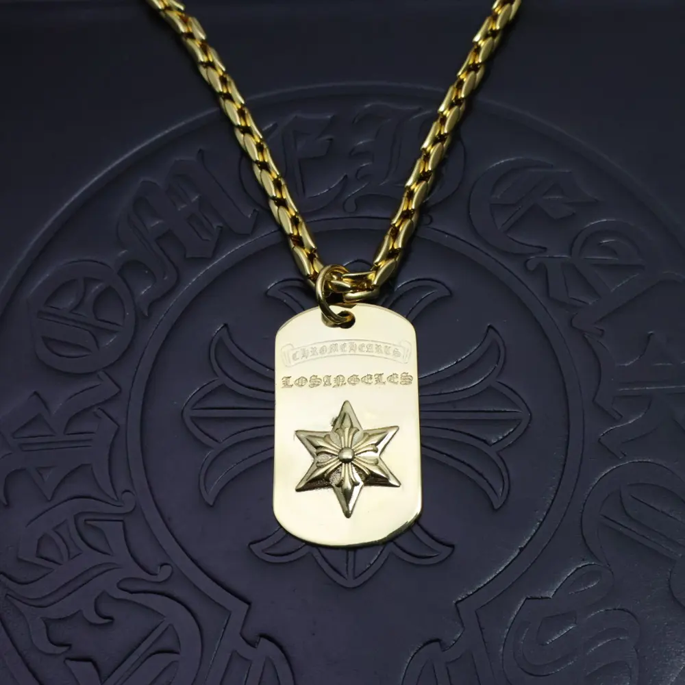Chrome Hearts handmade craftsmanship Gold classic best-selling necklace