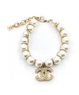 Chanel pearl chain bracelet