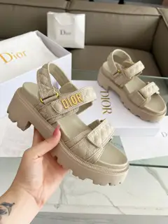 Dior Magic Thick-soled Mid-heeled Sandals Upper + Lining: Original custom materials