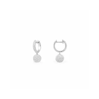 Apm monaco disco ball hoop earrings