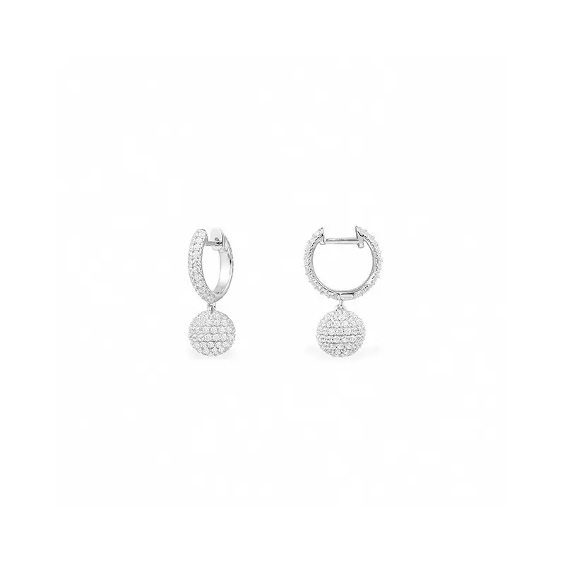 Apm monaco disco ball hoop earrings