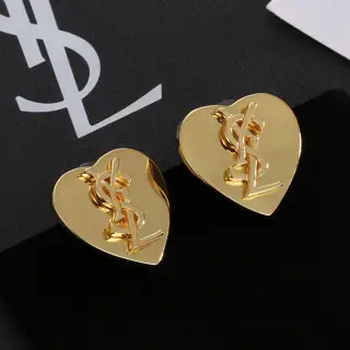 Yves Saint Laurent Heart-shaped earrings