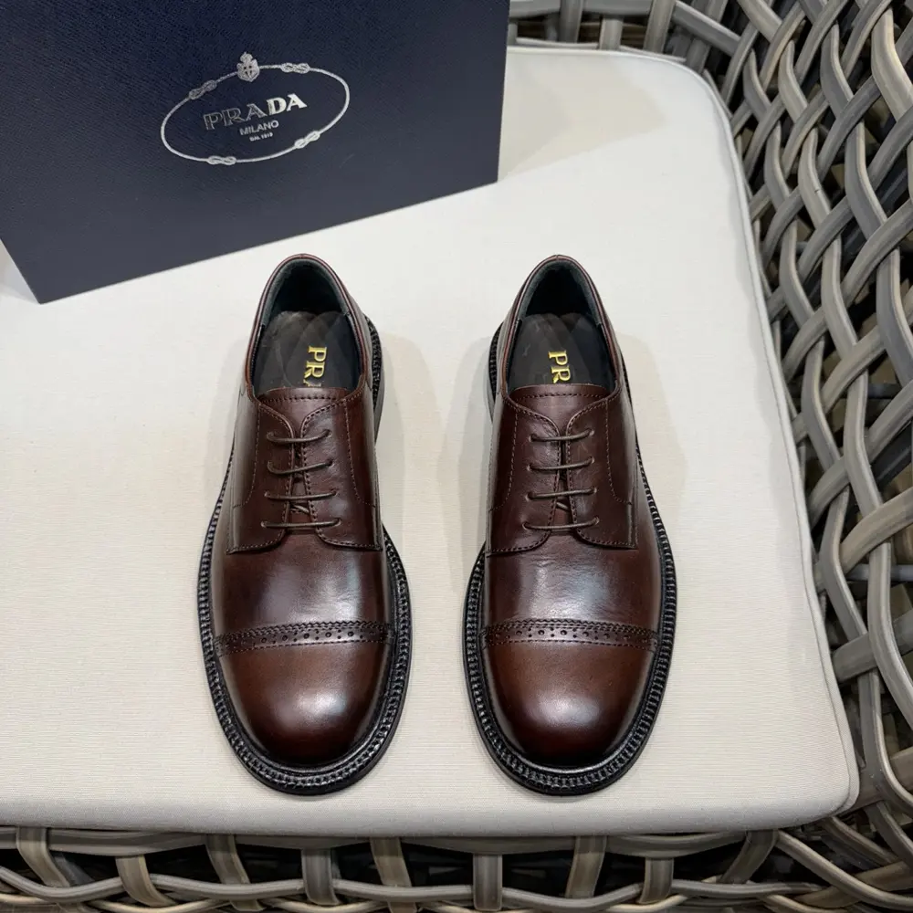 Prada Derby Shoes|Imported cowhide uppers and Derby shoe styles|Strict selection of