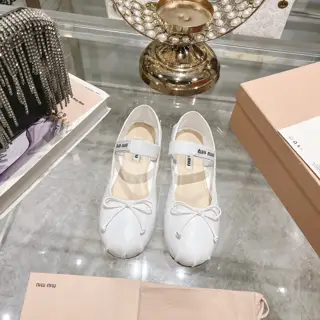Miu Miu Miu French fairy ballet shoes