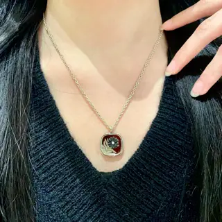 Chanel vintage letter necklace