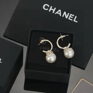Chanel Small Pearl Earrings