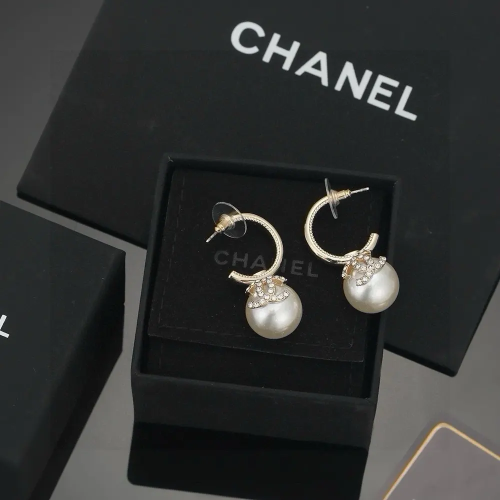 Chanel Small Pearl Earrings