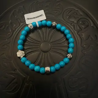 Chrome Hearts classic retro multi-element blue turquoise bracelet