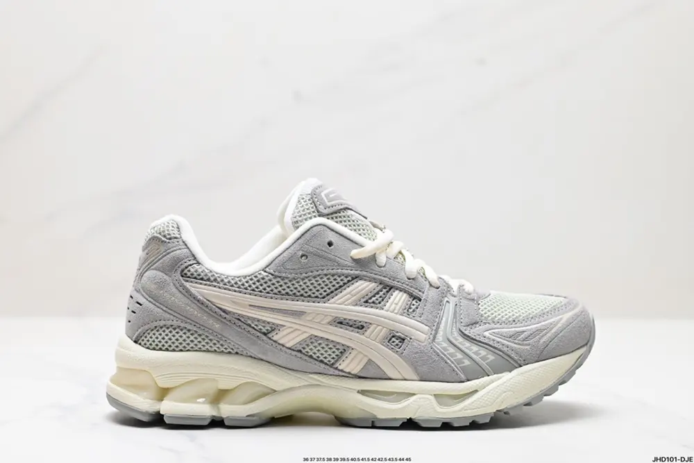 ASICS breathable mesh upper with some synthetic leather material. Adopts new AHAR+ rubber 1203A161-028