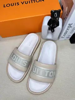 Louis Vuitton embossed slippers are now available