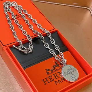 HERMES Necklace Pig Nose Necklace Series Jewelry Imported Customization. High-end Chain