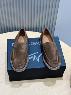 Dolce & Gabbana New Florio series soft suede moccasins