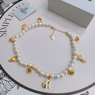 Vivienne Westwood Queen Mother Saturn Necklace