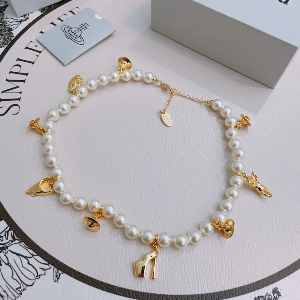 Vivienne Westwood Queen Mother Saturn Necklace