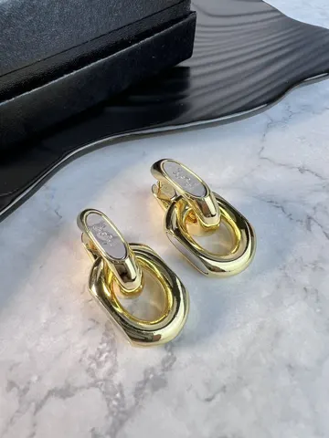 Yves Saint Laurent Double Hoop Earrings