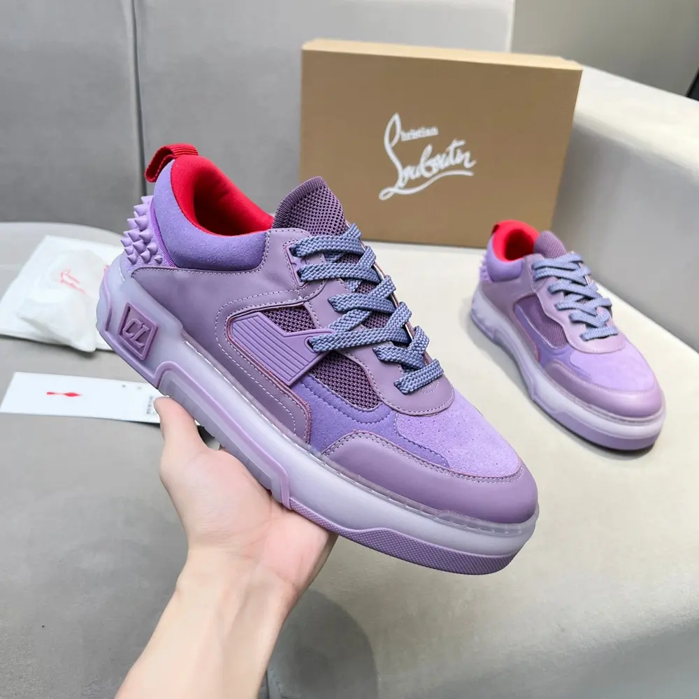 Christian Louboutin ASTROLOUBI unisex thick-soled sneakers with red soles are a perfect