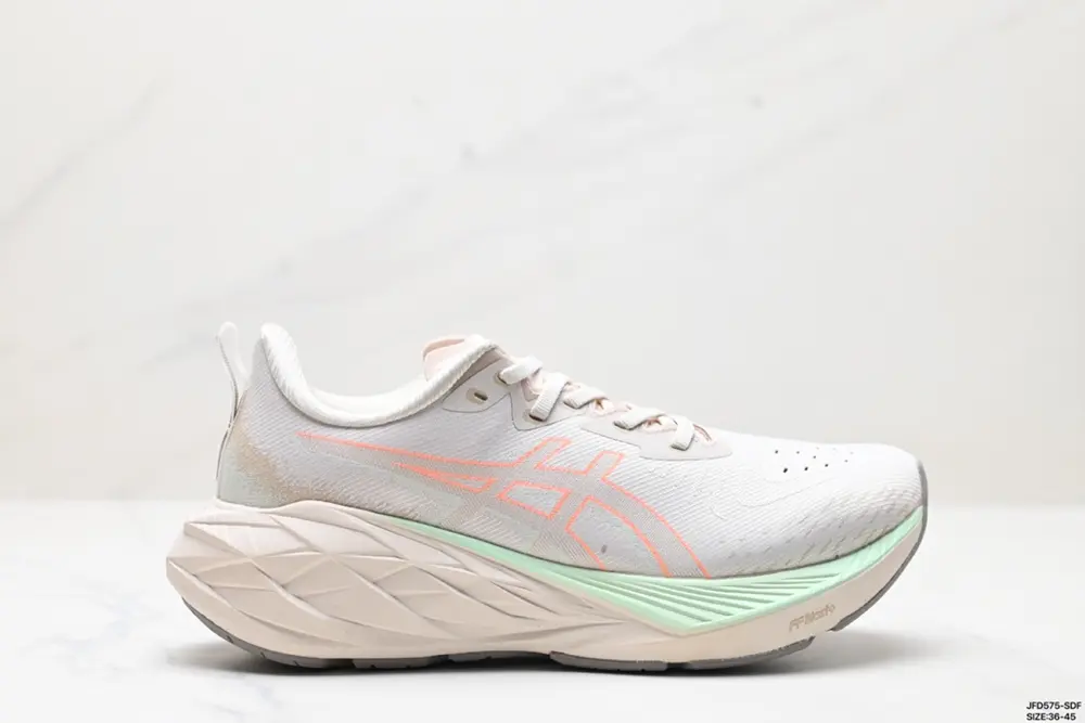 ASICS/Asics breathable mesh upper with some synthetic leather material using new AHAR+ 1011B693-400
