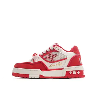 Louis Vuitton children’s fashion lace-up Velcro sneakers