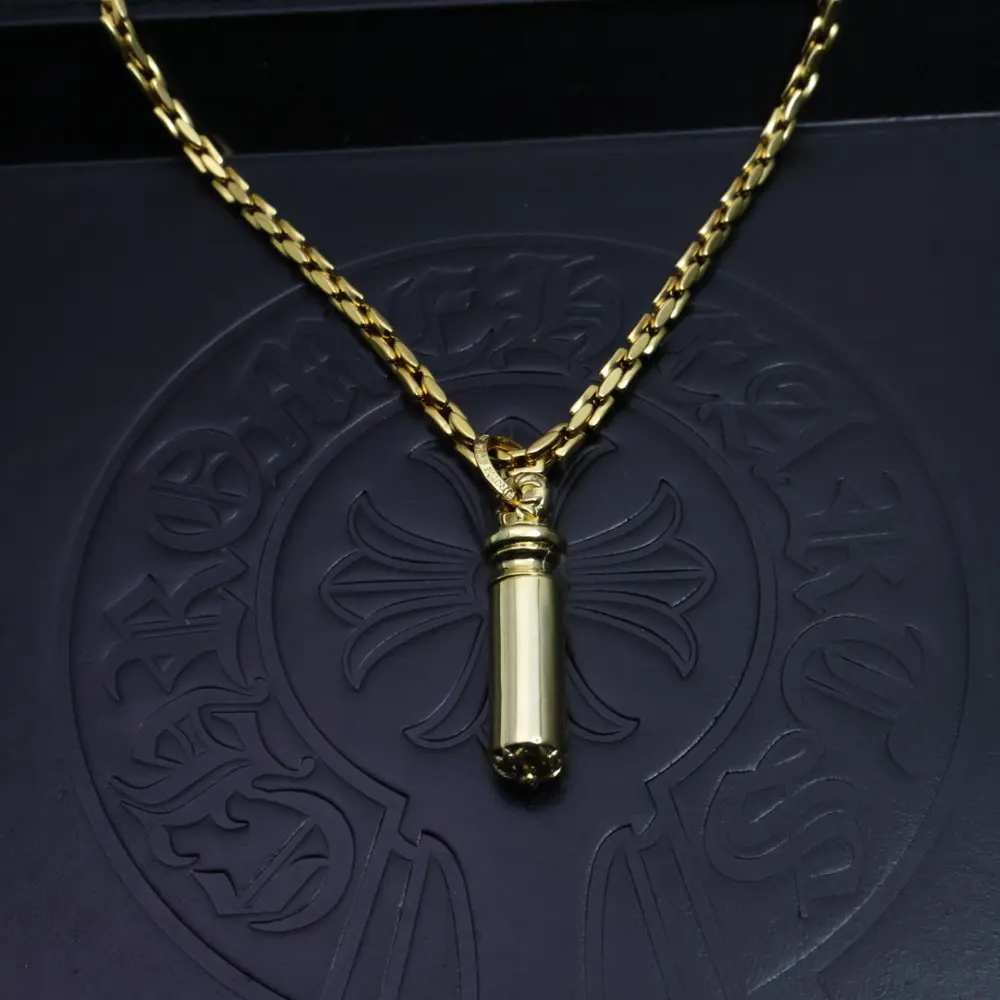 Chrome Hearts handmade craftsmanship Gold classic best-selling necklace