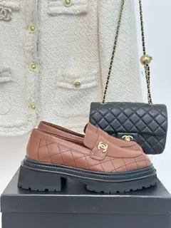 Chanel Diamond Pattern Shoes